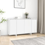 ZNTS Sideboard White 135x41x75 cm Engineered Wood 809593