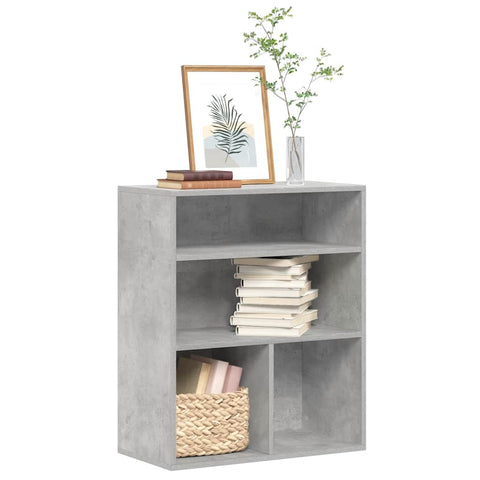 ZNTS Book Cabinet Concrete Grey 60x30x71.5 cm Engineered Wood 860313