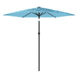 Garden Parasol with Steel Pole Blue 268x268x226 cm 4005102