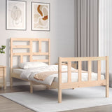 Bed Frame without Mattress Single Solid Wood Pine 3193041