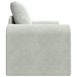 Sofa Bed Light Grey 98 x 71 x 83 cm Velvet 4106666