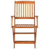 Dining Set Brown Solid Acacia wood Foldable Garden Dining Set 3086997