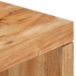 ZNTS 2 Piece Coffee Table Set Solid Acacia Wood 320394