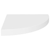 Floating Corner Shelves 2 pcs White 35x35x3.8 cm MDF 323917