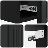 Wall-Mounted Side Table Black 59 x 34.5 x 17 cm Engineered Wood 897976