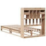 Bookcase Bed without Mattress 100x200 cm Solid Wood Pine 3323953