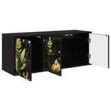 Wall-mounted TV Cabinet RHENEN 102 x 33 x 40 cm Black Oak 8007150