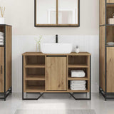 Bathroom Sink Cabinet with Shelf Artisan Oak 91 x 35 x 60 cm 869184