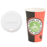 Paper Coffee Cups with Lids 1000 pcs 16oz 400ml 3325214