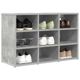 Shoe Cabinet Concrete grey 77.5 x 30 x 51 cm Engineered wood 808679