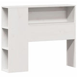 Bookcase Bed without Mattress White 100x200cm Solid Wood Pine 3322964