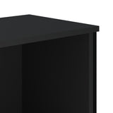Bookcase Black 50x31x137.5 cm Engineered Wood 848609