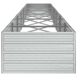 Garden Raised Bed 480x80x45 cm Galvanized Steel Silver 316901