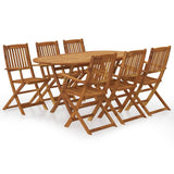 Dining Set Foldable Rectangular Traditional 3060197