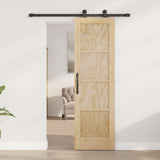 Sliding Door ORKDAL Natural 61 x 198.5 cm Solid Pine Wood 3445485