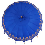 Balinese Parasol Blue 215 x 215 x 260 cm Cotton and Wood 42006457