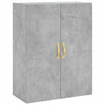 Highboard Concrete Grey 69.5x34x180 cm Engineered Wood 3195887