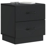 Bedside Cabinet Black 43 x 34.5 x 44.5 cm Engineered Wood 895217