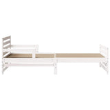 Bed Frame with Headboard White 80 x 200 cm Engineered Wood 877207