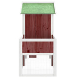 Rabbit Hutch Mocha 170x63x113 cm Solid Wood Pine 172294