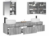 Bathroom Cabinet Set 5 pcs Grey Sonoma Engineered Wood 3406636