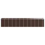 Garden Shed Brown 191x980x198 cm Galvanised Steel 3188274