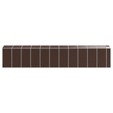 Garden Shed Brown 191x980x198 cm Galvanised Steel 3188274