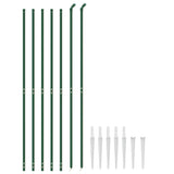 Chain Link Fence with Spike Anchors Green 1.4x10 m 153923