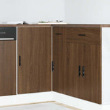 Kitchen Base Cabinet Lyon Brown Oak Engineered Wood 854295