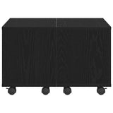 Coffee Table Black Oak 60 x 60 x 38 cm Engineered Wood 862625