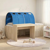 Bed with Tunnel 3 pcs Sonoma Oak and Blue Engineered Wood 3423673