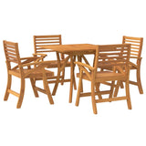 Garden Dining Set Natural wood Solid acacia wood with an oil finish 3156858