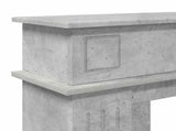 Fireplace Surround Concrete Grey 102 x 26 x 100 cm 8006645