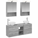 Bathroom Cabinet Set 5 pcs Grey Sonoma 50 x 14.5 x 70 cm 3406684