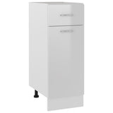 Drawer Bottom Cabinet Lyon High Gloss White 30x46x81.5 cm Engineered Wood 801209