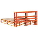 Bed Frame without Mattress Wax Brown 140x190 cm Solid Wood Pine 3306524