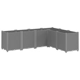 Garden Planter Light Grey 160x120x53 cm PP 367862