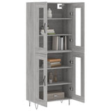 Highboard Grey Sonoma 69.5x34x180 cm Engineered Wood 3198311