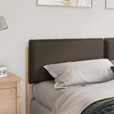 Upholstered Headboard Natural and Taupe 200 cm Solid Pine Wood 879996