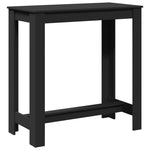 ZNTS Bar Table Black 102x50x103.5 cm Engineered Wood 854410