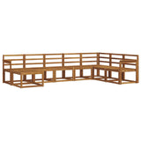Outdoor Sofa Set 8 pcs Natural Solid Acacia Wood 3366802