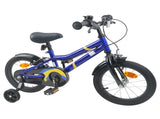 Kids Bike 14 Inches for 3-5 Years Old Blue White 42009401