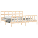Bed Frame without Mattress 200x200 cm Solid Wood Pine 3193031