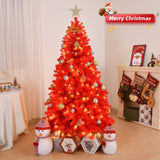 ZNTS 6 FT Artificial Christmas Tree with DIY 100 Warm Lights Battery Operated, 750 Branch Tips and Sturdy 77373624