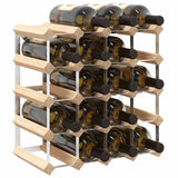 Wine Rack for 20 Bottles Solid Pinewood 282469
