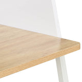 Desk White and Oak 90x60x88 cm 20265