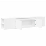 TV Wall Cabinet with LED White 180x31x39.5 cm 3307954