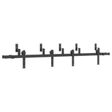 Sliding Door Hardware Kit 213,5 cm Steel Black 3295724