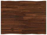 70 x 70 x 75 cm Solid Acacia Wood Dark Brown and Black Square 937481