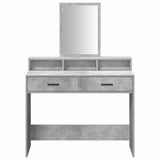 Dressing Table Concrete Grey 100 x 41 x 140 cm Engineered Wood 865148
